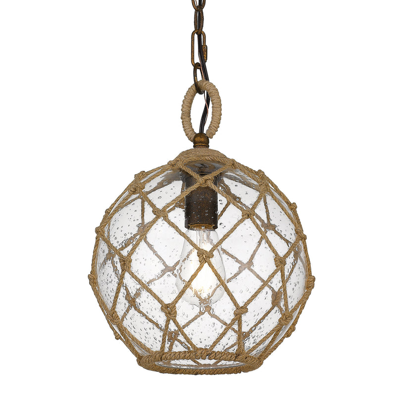 Haddoc Small Pendant in Burnished Chestnut